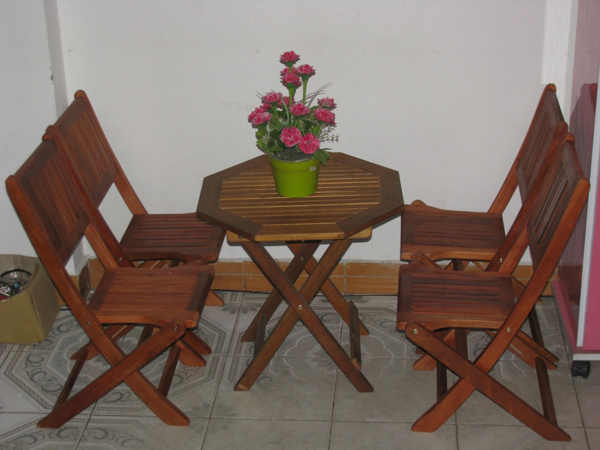 bàn ghế cafe gấp