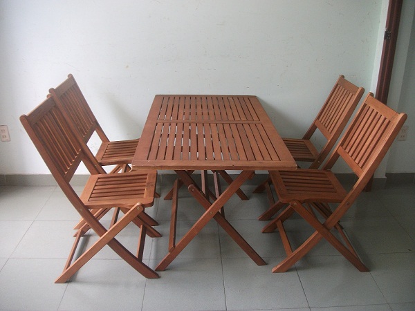 bàn ghế cafe gấp
